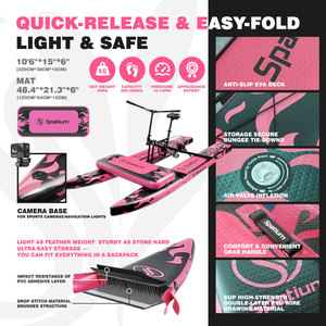 Spatiumファクトリーカスタマイズ対応 2人用 インフレータブル水上バイク ペダロ ペダルボート 販売中 - Product Image 3