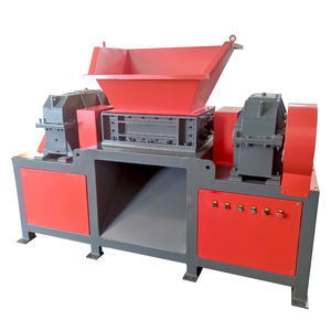 Macchina trituratore universale per riciclaggio pneumatici in metallo rifiuti solidi in plastica 180E doppio asse automatico lavorazione alluminio motore/motore - Product Image 1