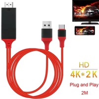 Câble Full HD 1080P 1M 2M Plug and Play pour téléphone portable vers HDTV pour iPhone iPad téléphone Android et projecteur