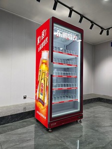 Vente d'usine - <span class=keywords><strong>Congélateur</strong></span> commercial <span class=keywords><strong>vertical</strong></span> 415L à porte vitrée, refroidissement par air, pour boissons et bières - Product Image 2