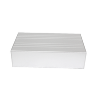 Kotak Sambungan Logam Aluminium Ekstrusi Listrik, Housing Elektronik PCB, Enclosure Aluminium dengan sistem pendingin heatsink