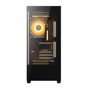 พีซีเกม ATX พร้อมระบบระบายความร้อนด้วยน้ำที่ผ่านการตรวจสอบแล้วแหล่งจ่ายไฟที่มีประสิทธิภาพเคสคอมพิวเตอร์ที่ทันสมัย - Product Image 4