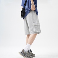 Shorts de travail pour hommes printemps-été 340G, coupe décontractée robuste avec cordon de serrage et poches, personnalisables