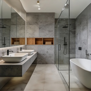 Villa de style européen traditionnel, façades en pierre et design aux proportions classiques - Product Image 5