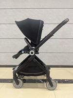 Système de poussette de luxe 3-en-1 avec siège auto pliable, cadre en aluminium haute qualité, chariot pour bébé, 4 roues en PU, charge maximale 15 kg
