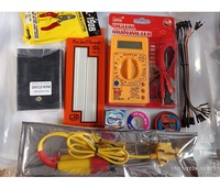 Kit de Multímetro Digital Envy Enterprises, Placa de Proyectos de Plástico, Cables de Conexión, Soporte para Soldador, Pantalla de 4 Dígitos (0.01%+1)