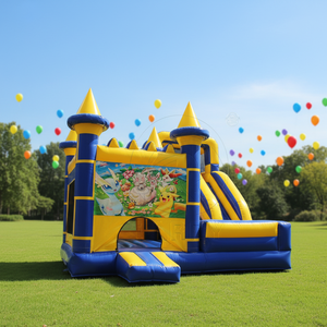 Château gonflable géant personnalisable avec toboggan, pour enfants et adultes, idéal pour le jardin extérieur - Product Image 1