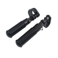 Repose-pieds pliables en aluminium anti-vibration pour barre de protection de moto de 22-25 mm, garantie 1 an