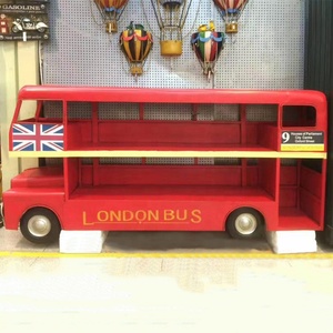 Cổ Kim Loại Nhà Hàng Tiếp Nhận Triển Lãm Đứng Người Anh Đôi-Decer London Xe Buýt Thanh Quầy Bảng Cho Bán Tiền Truy Cập - Product Image 6