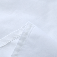 Parures de lit d'hôtel cinq étoiles personnalisées en gros – Housse de couette en satin tissé uni 100 % coton lavé, blanc, luxe, doux, 200 fils/pouce²