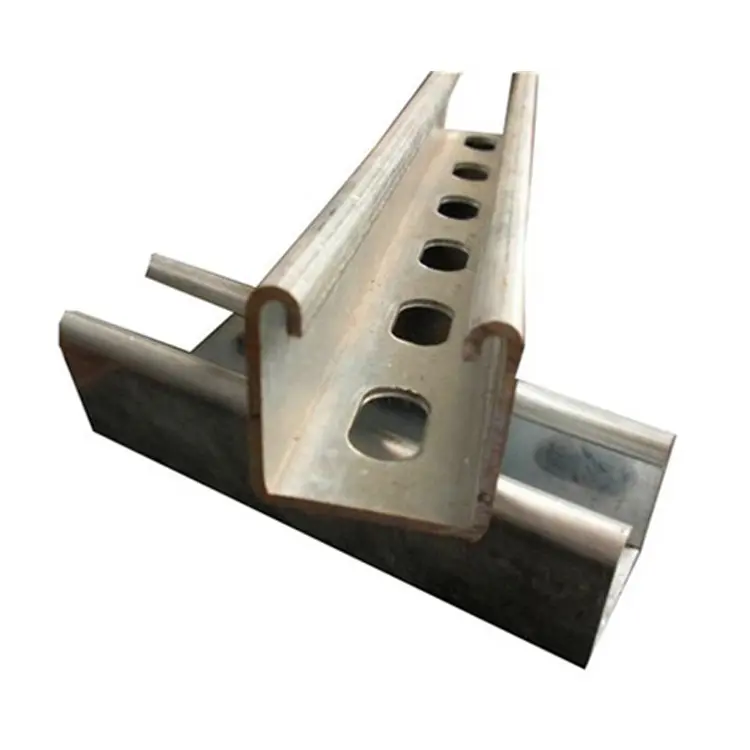 Galvanizli soğuk şekillendirilmiş bölüm çelik yapısal C şekil profil kanalı çelik kiriş oluklu C U Z kiriş çelik aşık