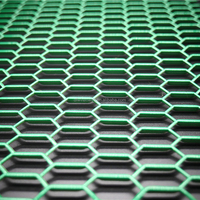 Tôle d'acier expansé à diamant aplati revêtue de PVC