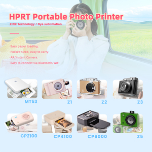 Imprimante <span class=keywords><strong>photo</strong></span> compacte instantanée couleur Hanin HPRT CP4100 4x6 à sublimation thermique pour photos de passeport et vidéo AR, à partir du téléphone portable - Product Image 5
