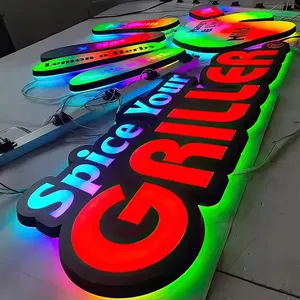 Letrero <span class=keywords><strong>de</strong></span> Letras con Iluminación Frontal LED RGB 3D Personalizado, Letras Iluminadas <span class=keywords><strong>de</strong></span> Colores <span class=keywords><strong>de</strong></span> Ensueño para Decoración <span class=keywords><strong>de</strong></span> Bares, Clubes <span class=keywords><strong>y</strong></span> Negocios, Letrero Acrílico con Iluminación Frontal - Product Image 6