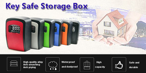 Còng Dài 4 Hộp Chìa Khóa An Toàn Nhiều Màu Gắn Tường Kỹ Thuật Số Hộp Chìa Khóa An Toàn Hộp Khóa Móc Kết Hợp Cho Chìa Khóa - Product Image 5