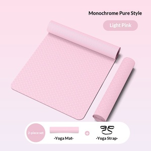 <span class=keywords><strong>Tapis</strong></span> de <span class=keywords><strong>yoga</strong></span> TPE pour femme, épaissi et élargi, 6mm/8mm, écologique, avec lignes de posture, antidérapant, pour fitness, sac inclus - Product Image 5