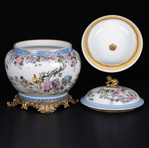 Vaso in Porcellana Art Deco con <span class=keywords><strong>Scimmie</strong></span> in Rame che Tenono Pesche, Decorazione da Tavolo, Contenitore per Tè, Regalo per Matrimonio - Product Image 5
