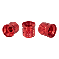 Bouton en aluminium anodisé usiné CNC personnalisé pour interrupteur rotatif amplificateur de commande audio bouton de potentiomètre moleté