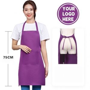 Delantales Promocionales Económicos al por Mayor con Correa Ajustable para el Cuello, para Regalos en Ferias Comerciales, Delantales Personalizados para Camareros de Restaurantes - Product Image 1