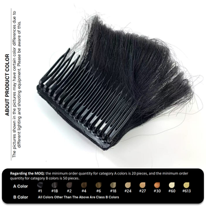 Extensions <span class=keywords><strong>de</strong></span> cheveux humains Remy indiens 100% pour femmes avec <span class=keywords><strong>clip</strong></span> sans capuchon pour volume avec application facile - Product Image 5