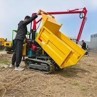 Mini 0,8 Tonnen Raupendumper Landwirtschaftlicher Kettenkipper für Enge Räume