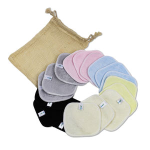 Tampon démaquillant carré réutilisable <span class=keywords><strong>Tissu</strong></span> écologique en bambou organique pour nettoyant <span class=keywords><strong>lavable</strong></span> en vrac avec logo personnalisé - Product Image 5