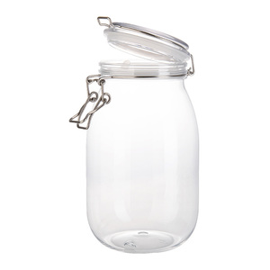 Accessoires de cuisine, pot de conservation en PET de 750 ml, transparent, étanche, avec couvercle à fermeture métallique, sans BPA, durable, pour piments rouges séchés - Product Image 4