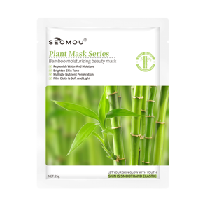 SEOMOU vente en gros, propre marque, hydratant et blanchissant, fleur de pêche, plante, <span class=keywords><strong>masque</strong></span> facial lumineux, <span class=keywords><strong>masque</strong></span> de réparation - Product Image 1