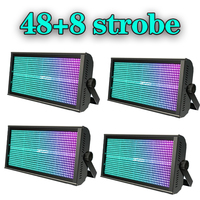 4 luces LED de 200W 864RGB+96Blanco 48+8 segmentos con control de sonido DMX, súper brillantes, para DJ, discoteca, fiestas, escenarios.