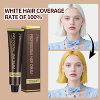 Fabrication prix personnalisé salon utilisation meilleure vente crème permanente à faible teneur en ammoniac marque privée 100ml crème de teinture pour les cheveux