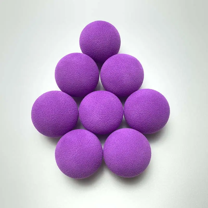 Hot Selling Colorful Elastic Rubber Band Bouncy Ball Solid High Rubber Balls Toy Sponge Massaging Eva Ball