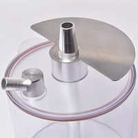 Ensemble de narguilé de luxe en acier inoxydable de nettoyage détachable dispositif de fumer en acrylique arabe givré accessoires en plastique pour café
