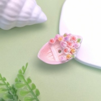 Nouveaux cabochons romantiques en forme de rose à thème Saint-Valentin pour la décoration de cartes, pinces à cheveux, stylos et coques de téléphone