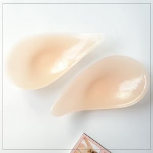 European American Plus-size Silicone Invisible Strapless Bra Glossy Thin Deep V Summer Wedding Dress Sexy Small Chest Push-up