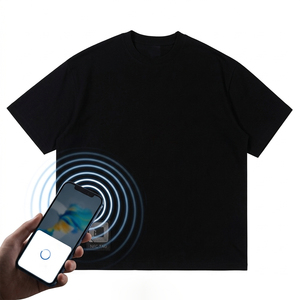 Camiseta Oversize de Algodón 100% con Escaneo de Etiqueta NFC para Hombre, Estilo Urbano, Impresión Digital de Alta Calidad, Camisetas Gráficas de Verano para Fabricantes - Product Image 1