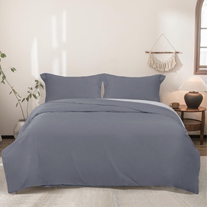 Juego de Funda Nórdica de Bambú/Algodón 400T de Alta Calidad Premium, Ropa de Cama de Bambú y Algodón Cepillado Ultra Suave, Juego de 3/4 Piezas - Product Image 1