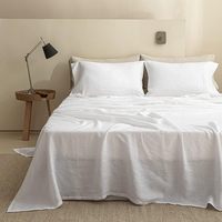 Draps de lit en lin naturel à 100 %, draps de lit en lin de luxe pour hôtel