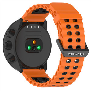 Bracelet en caoutchouc à dégagement rapide de 24 mm, remplacement pour les montres intelligentes <span class=keywords><strong>Suunto</strong></span> 9 Baro Copper/<span class=keywords><strong>Spartan</strong></span> Series 24 mm - Product Image 6