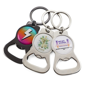 Porte-clés décapsuleur en métal gravé personnalisé, créatif et sur mesure, pour cadeaux en gros - Product Image 4