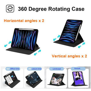 Acrílico 360 °   Funda Giratoria para iPad (A16) <span class=keywords><strong>11</strong></span>.ª Generación <span class=keywords><strong>11</strong></span> Pulgadas 2025 y iPad 10.ª Generación 10.9 Pulgadas 2022 con Soporte para Lápiz - Product Image 3