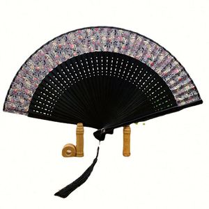 Abanicos de Bambú Hechos a Mano para Mujer, Pequeños, de Tela, Venta al Por Mayor - Product Image 3