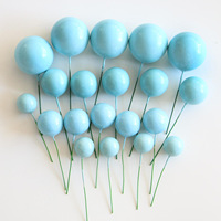 Boules en mousse colorées or et argent, décorations pour gâteaux, inserts pour anniversaire, ornements pour enveloppes rouges, lot de 20