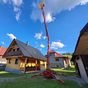 Plataforma de Trabajo Aérea Montada en Remolque RST L-408 de 10m-22m, Elevador Telescópico Hidráulico Tipo Cesta, Plataforma Elevadora Remolcable - Product Image 2