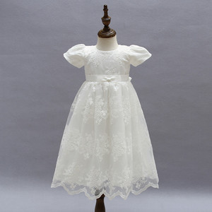 Vestido de <span class=keywords><strong>bautizo</strong></span> Formal hecho a mano <span class=keywords><strong>para</strong></span> niños, <span class=keywords><strong>para</strong></span> recién nacidos, bautismo, cumpleaños, con gorro - Product Image 3