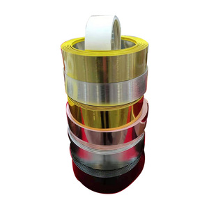 Profilé de finition en acier inoxydable courbé de 65 mm pour lettres en relief, couleur métallique - Product Image 2