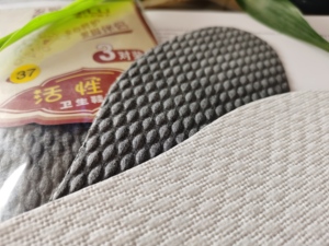 Soletta Grey per massaggio ai piedi <span class=keywords><strong>in</strong></span> pasta di <span class=keywords><strong>legno</strong></span> pressa a caldo soletta monouso assorbente sudore, soletta lavabile traspirante - Product Image 4