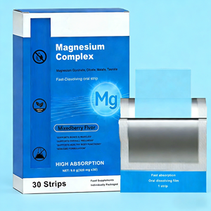 Complejo de Magnesio OEM ODM para el Sueño y el Estrés - Tiras Orales de Disolución Rápida, Sabor a Bayas Mixtas, Alta Absorción - Product Image 6