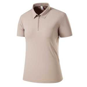 Unisex Nylon Half-Zip Polo Shirt Quick Dry Summer Workwear Loose Fit - Product Image 5