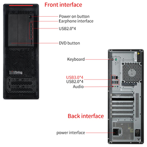 LenovoE Thinkstation P520 Desktop Workstation Xeon W-2100 Series Processors Graphics Card DDR4 RAM M.2 SSD <b>Computers</b> <b>Cheap</b> Lenov - Product Image 3