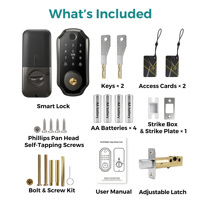 Cerradura Inteligente de Aluminio SJJ con Huella Dactilar, Cerradura de Puerta sin Llave con Teclado Táctil, Tarjeta IC RFID, Compatible con la Aplicación Tuya, para Puertas de Aluminio